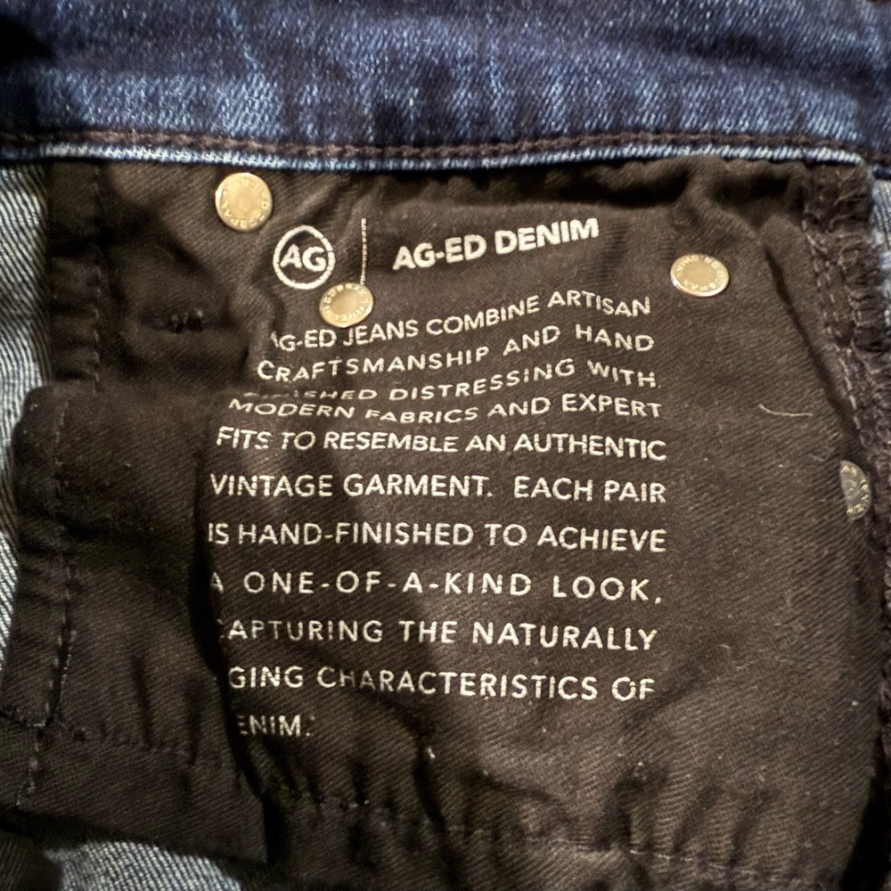 AG‎ Adriana Goldschmied Women’s Jeans Mari Slim Straight High Rise Size 28R - Picture 6 of 6